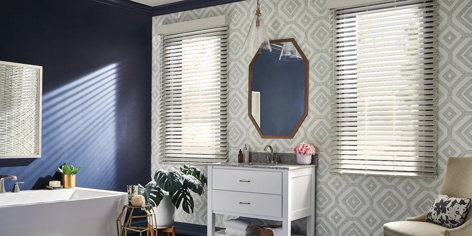 Fauxwood Blinds | Floor to Ceiling St Joseph