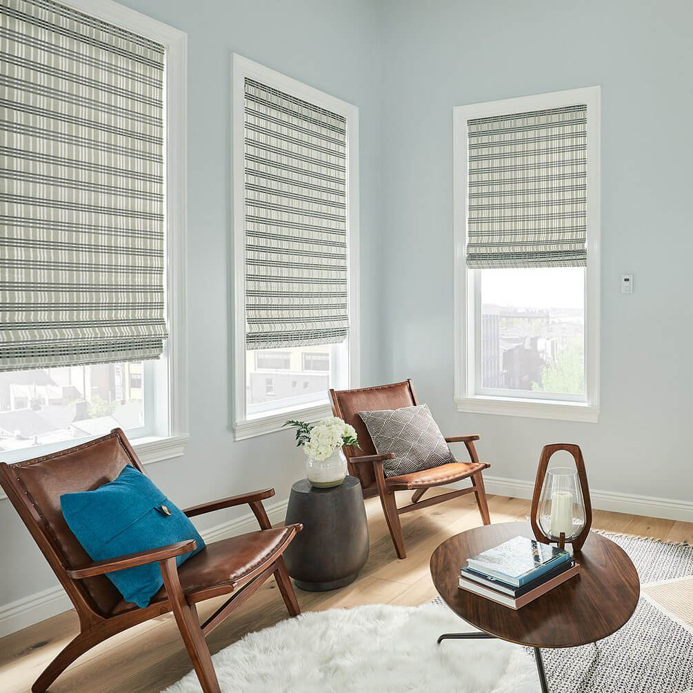Window vinyl blinds with comfort chair| Floor to Ceiling St Joseph